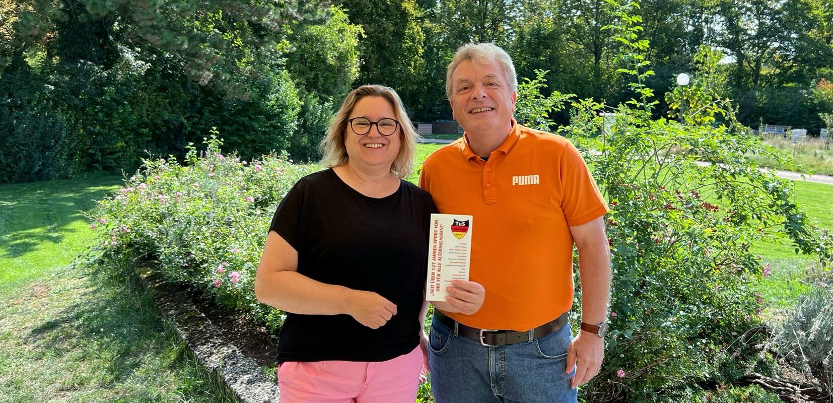 Flyerübergabe TUS Oggersheim